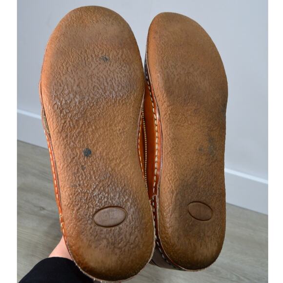 Stacy Adams Men's Brown Tooled Napa Rust Paisley Embroidered Leather Loafer 11M - Picture 5 of 10